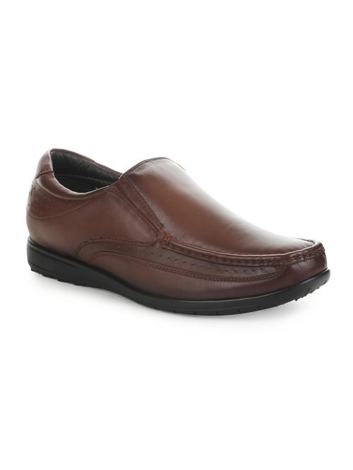 tan patent leather slip on loafers - 16096922 - Standard Image - 1