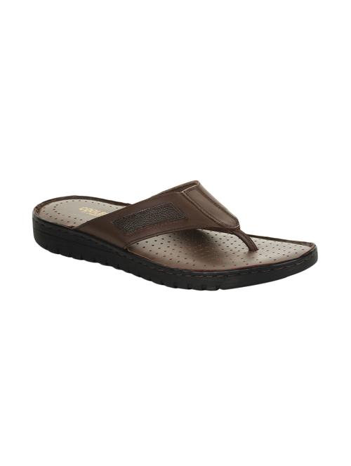 brown patent leather slip on slippers - 16097025 - Standard Image - 1