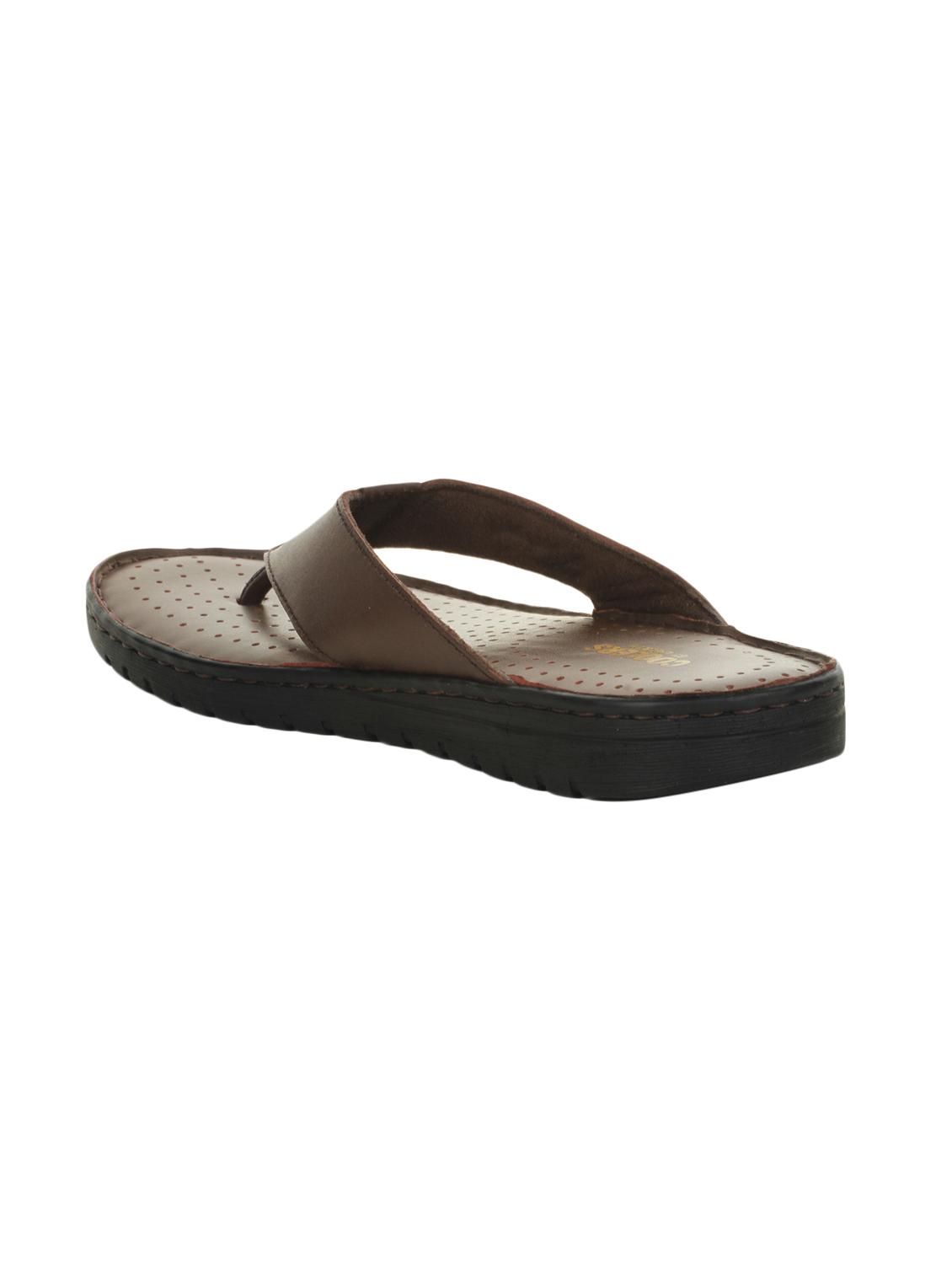 brown patent leather slip on slippers - 16097025 - Zoom Image - 3