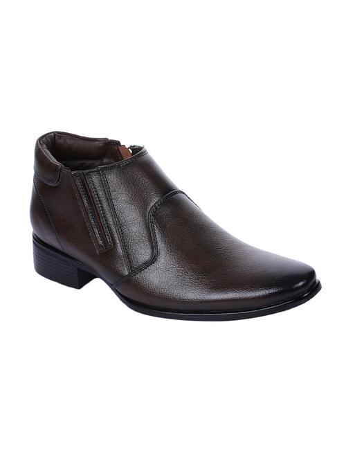 brown leather slip ons - 16097146 - Standard Image - 1