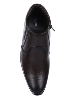 brown leather slip ons - 16097146 - Standard Image - 4