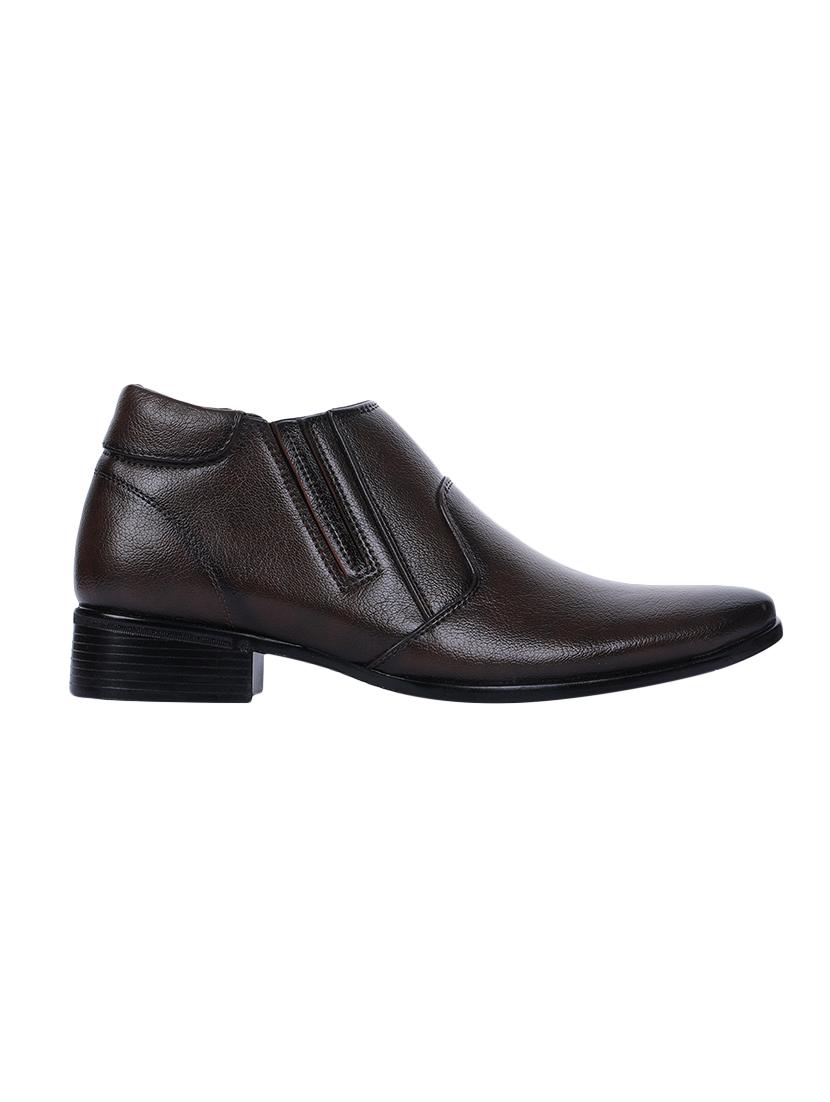 brown leather slip ons - 16097146 - Zoom Image - 2