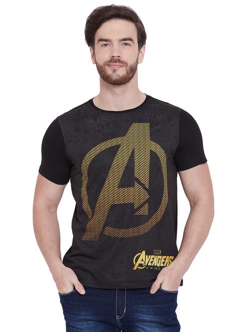 black character print tshirt - 16097947 - Very Small Image - 1