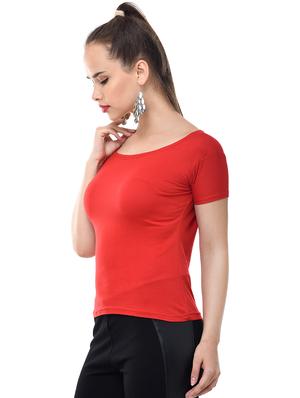 boat neck solid top - 16098173 - Standard Image - 2