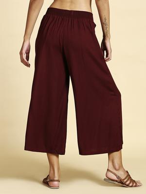 high rise solid palazzo - 16098398 - Standard Image - 3