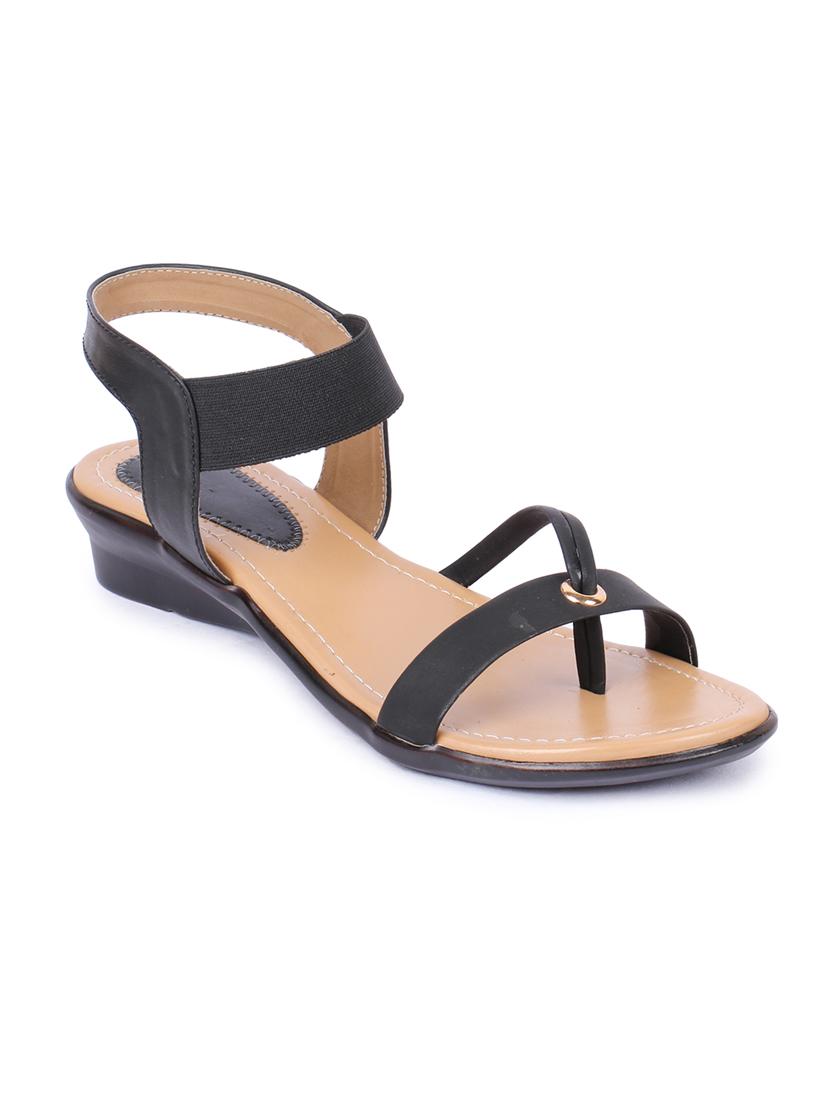 black back strap sandals - 16098517 - Zoom Image - 1