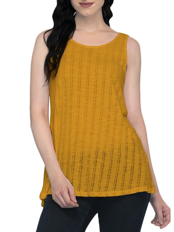 sleeveless striped top - 16098806 - Zoom Image - 1