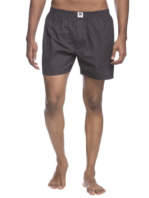 black printed boxer - 16099001 - Standard Image - 1
