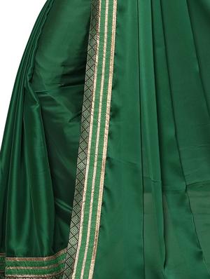 striped lace border saree with blouse - 16099033 - Standard Image - 3