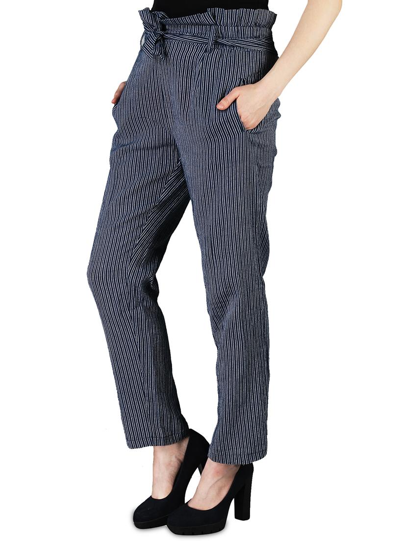paperbag striped tie knot trouser - 16099300 - Zoom Image - 2