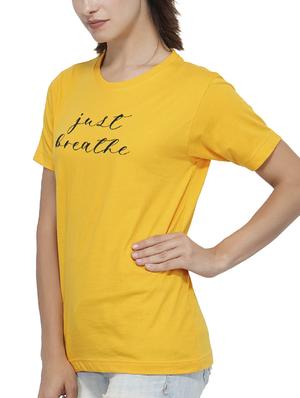 slogan print short sleeved tee - 16099320 - Standard Image - 2