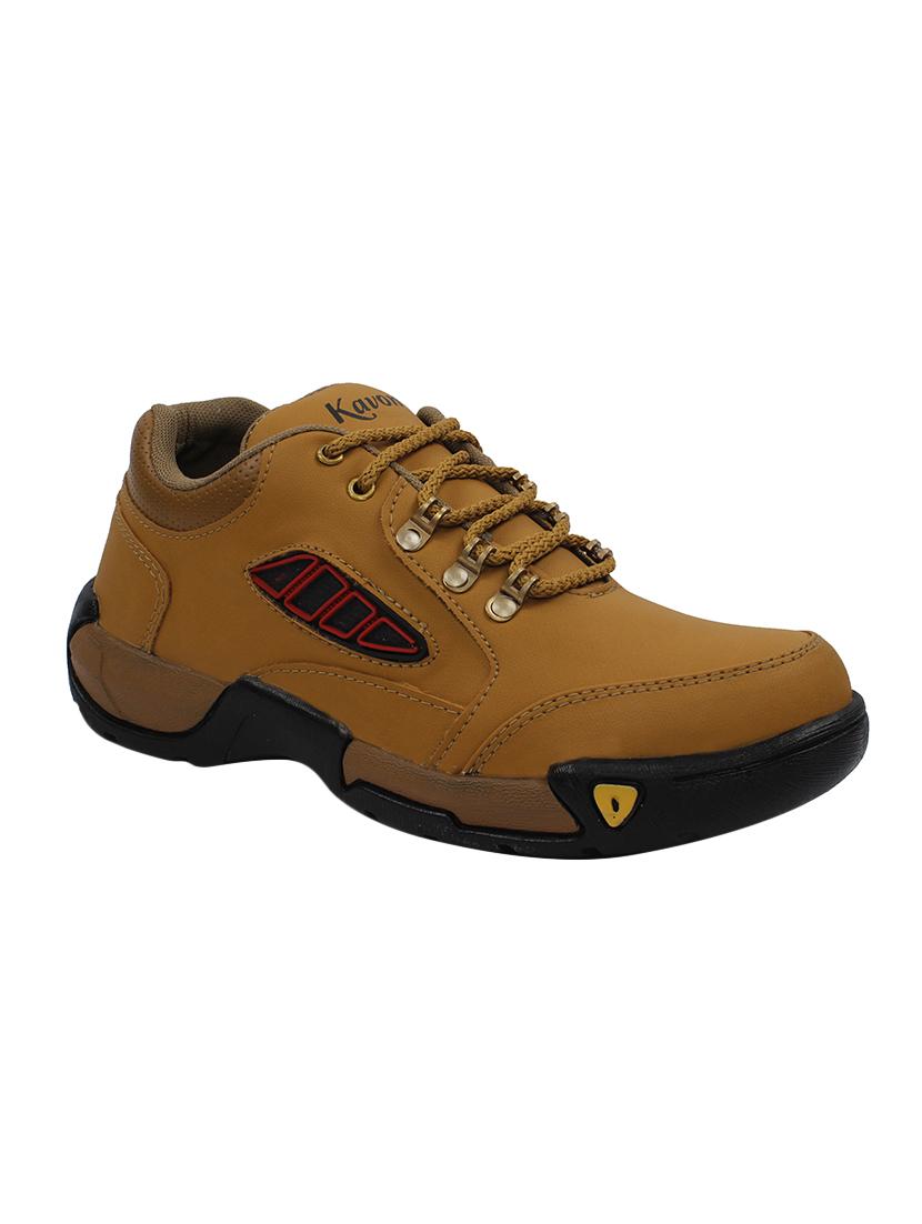 tan synthetic slip on boots - 16099337 - Zoom Image - 1