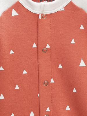 orange cotton rompers - 16099884 - Standard Image - 3