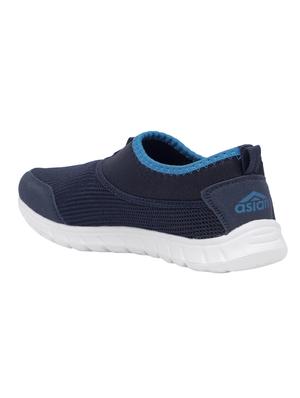 navy slip on sports shoes - 16099925 - Standard Image - 3