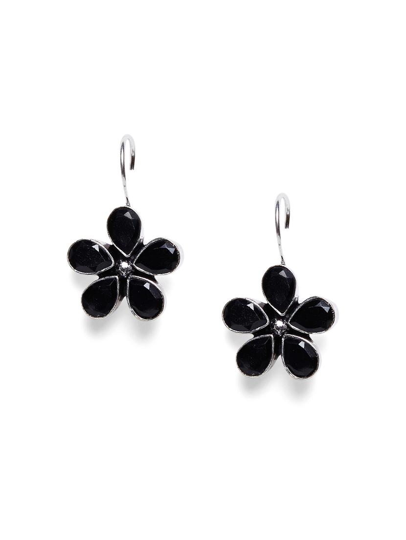 black metal drop earring - 16100885 - Zoom Image - 1