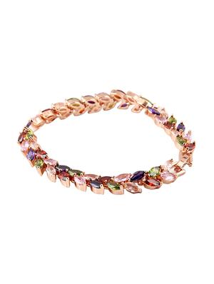 multi colored metal bangle bracelet - 16100959 - Standard Image - 2