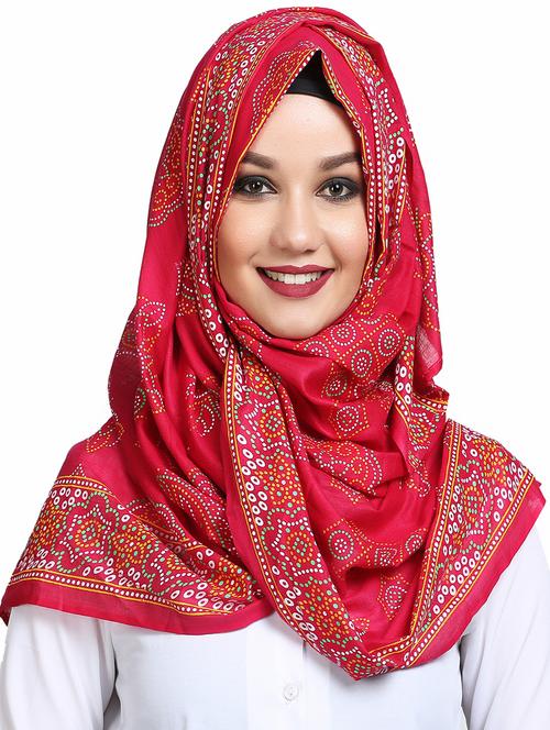Bandhani plain dupatta - 16101080 - Standard Image - 1