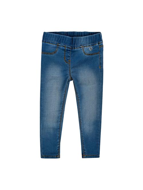 blue cotton blend jegging - 16101298 - Standard Image - 1