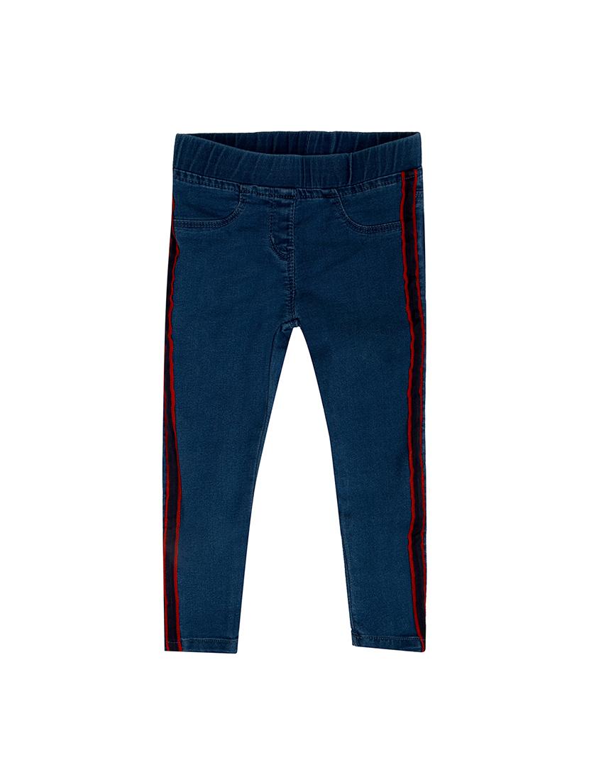 blue cotton blend jegging - 16101302 - Zoom Image - 1