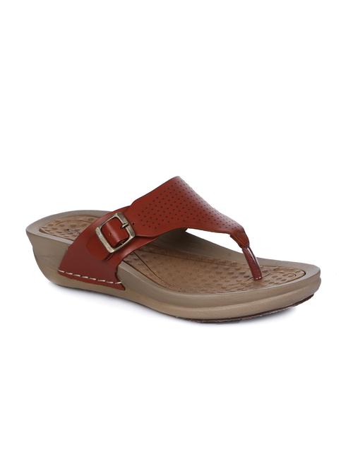 tan toe separator sandals - 16103677 - Standard Image - 1