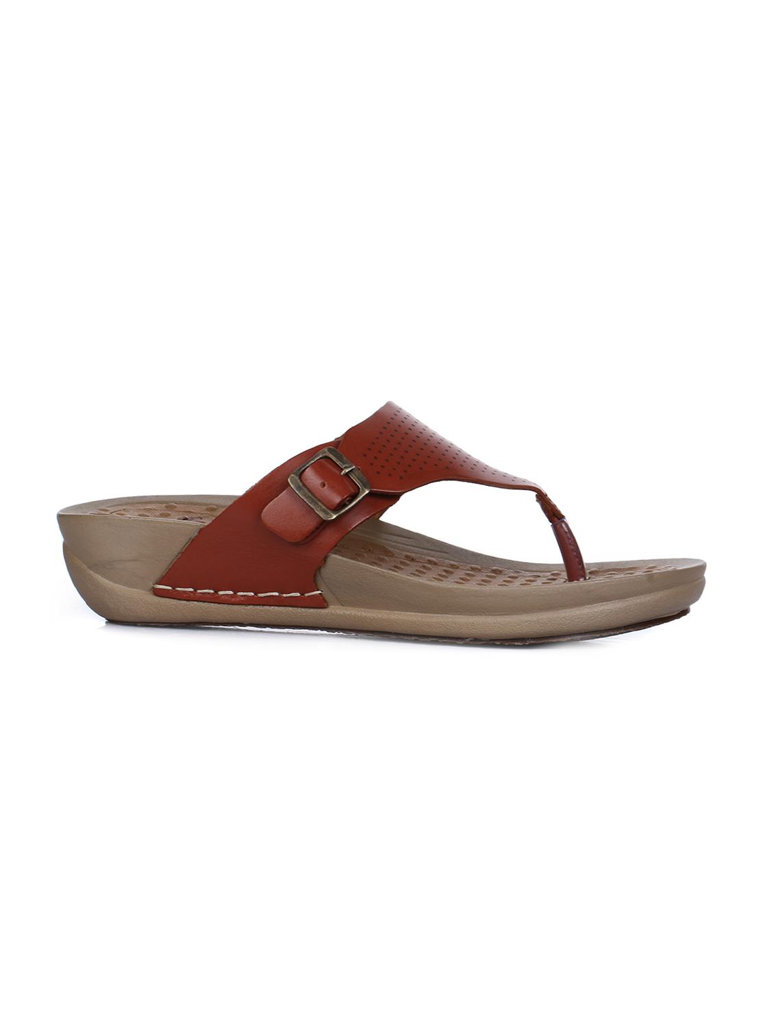 tan toe separator sandals - 16103677 - Zoom Image - 2