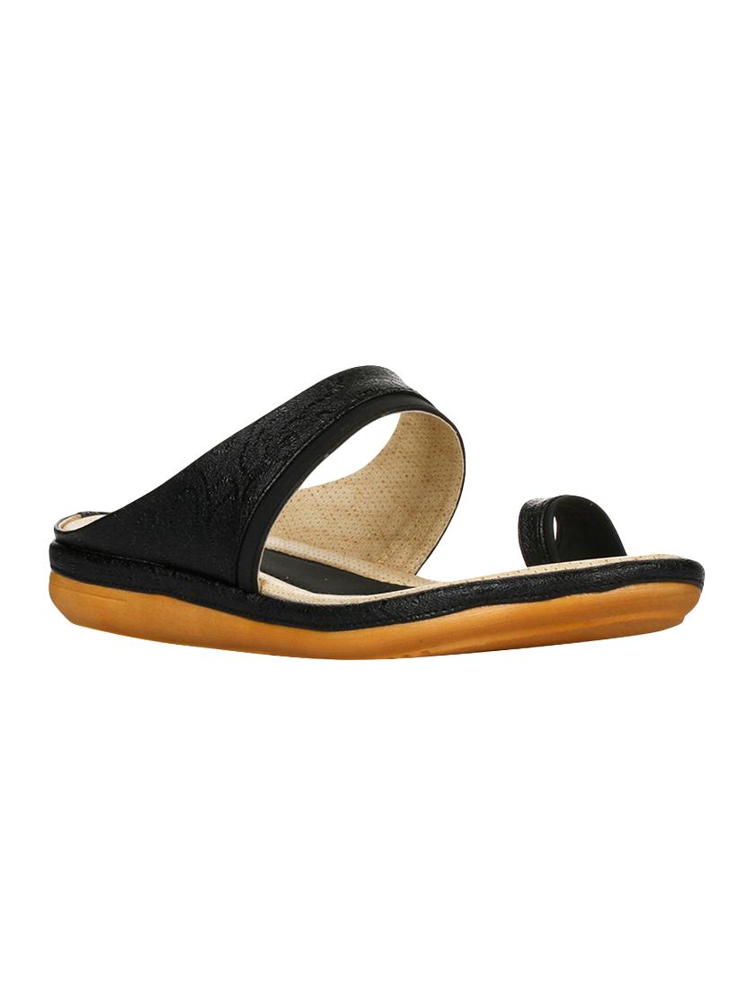black one toe sandals - 16103688 - Zoom Image - 1