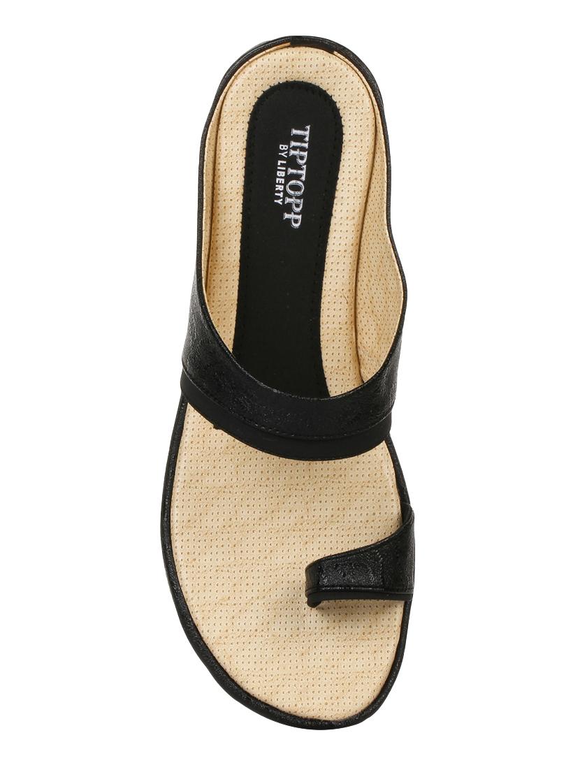 black one toe sandals - 16103688 - Zoom Image - 4