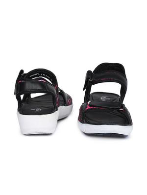 black back strap sandals - 16103705 - Standard Image - 3