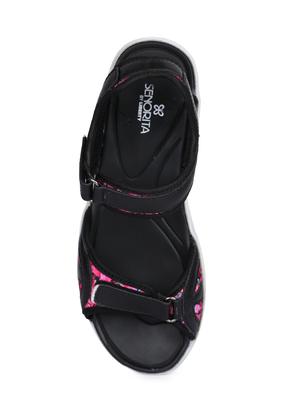 black back strap sandals - 16103705 - Standard Image - 4