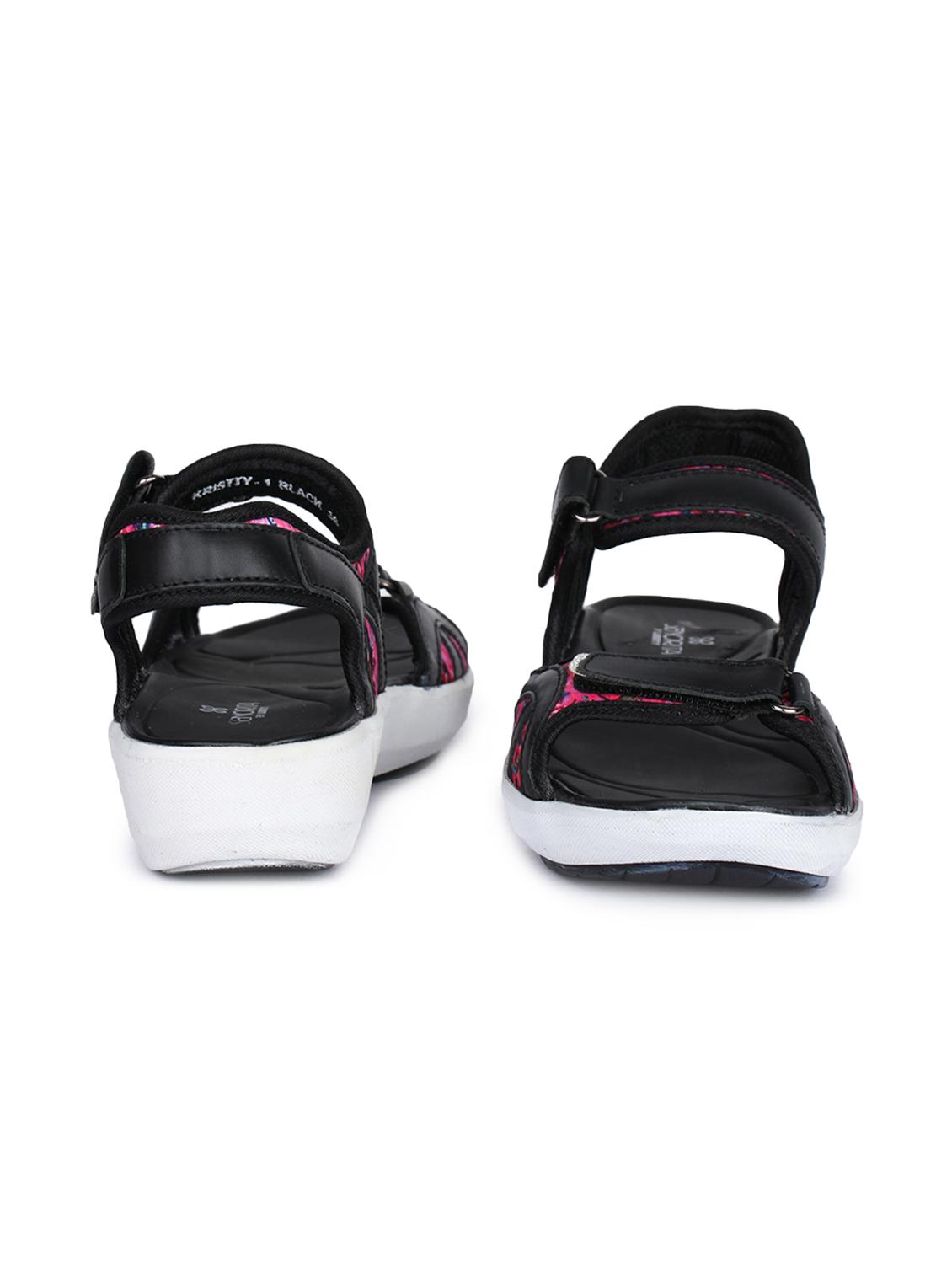 black back strap sandals - 16103705 - Zoom Image - 3