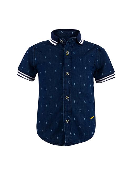 blue cotton shirt - 16103830 - Standard Image - 1
