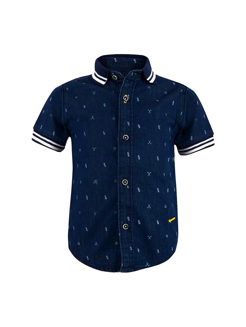 blue cotton shirt - 16103830 - Zoom Image - 1