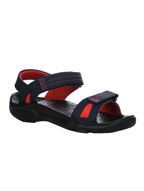 navy blue back strap floaters - 16104016 - Standard Image - 1