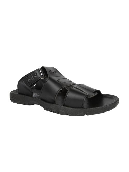 black synthetic & mesh slip on slippers - 16104047 - Very Small Image - 1