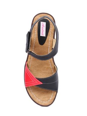 black back strap sandals - 16104301 - Standard Image - 4