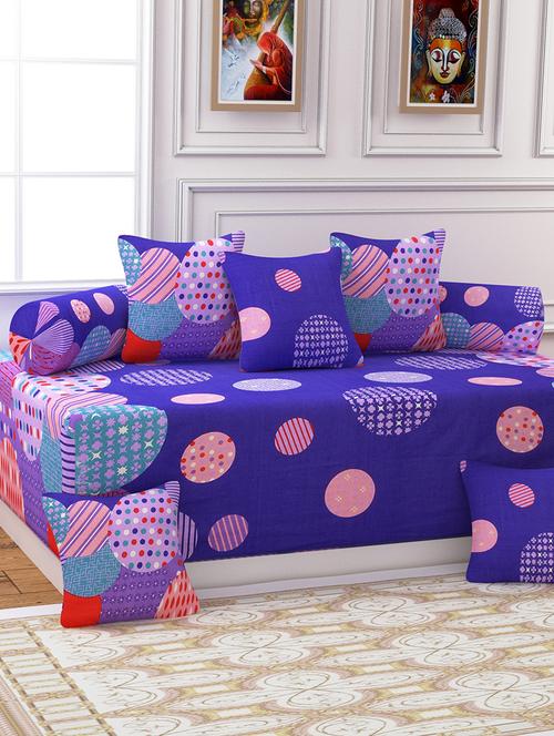 cotton 8 piece diwan set - 16104830 - Very Small Image - 1