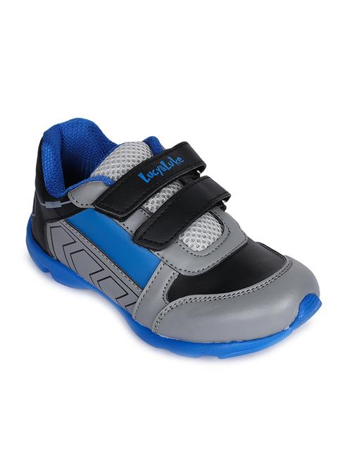 blue leatherette sports shoe - 16105157 - Standard Image - 1
