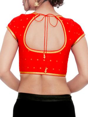 solid brocade blouse - 16105297 - Standard Image - 2