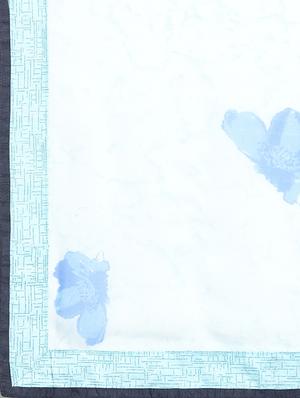 blue digital floral printed saree with blouse - 16105432 - Standard Image - 4