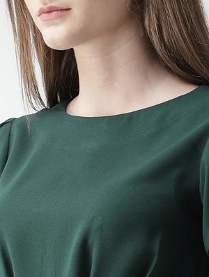 bow detail asymmetric top - 16106221 - Standard Image - 5