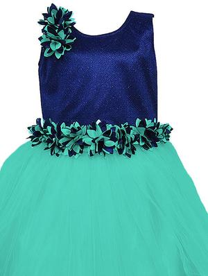 green net party gown - 16106349 - Standard Image - 3