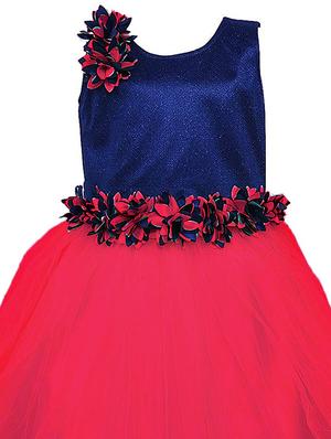 pink net party gown - 16106351 - Standard Image - 3