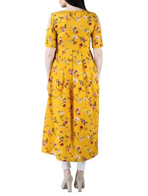 floral flared kurta - 16106691 - Standard Image - 3