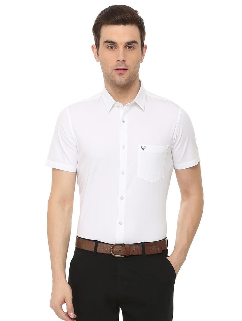white solid formal shirt - 16106947 - Zoom Image - 1