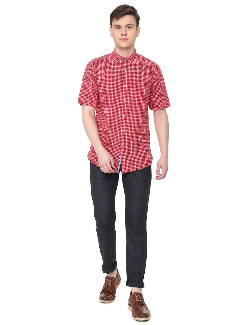red checkered casual shirt - 16107075 - Zoom Image - 3