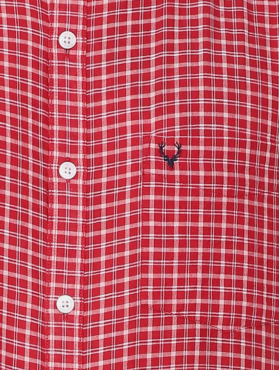 red checkered casual shirt - 16107075 - Zoom Image - 4