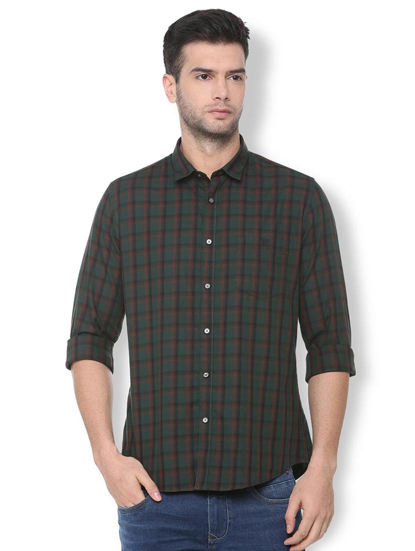 green checkered casual shirt - 16107090 - Zoom Image - 1