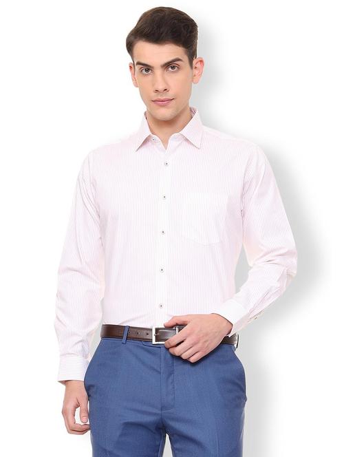 white striped formal shirt - 16107159 - Standard Image - 1