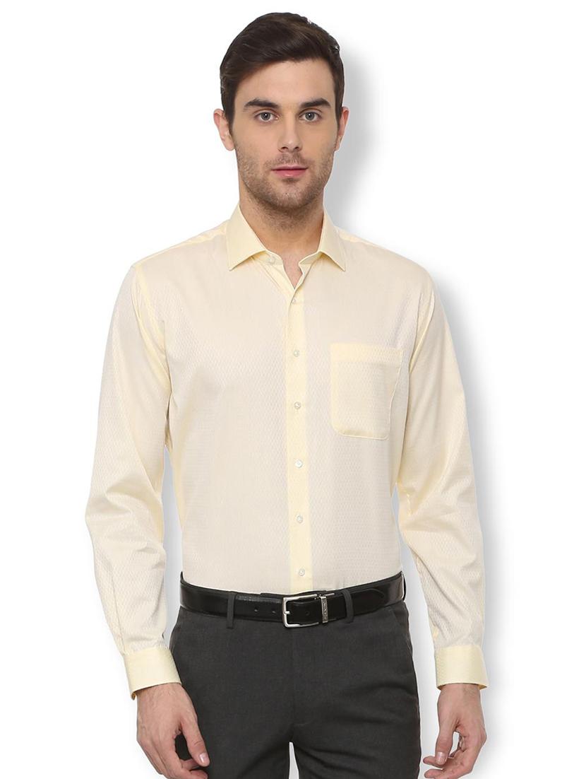 yellow printed formal shirt - 16107176 - Zoom Image - 1