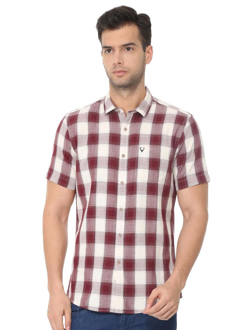 red checkered casual shirt - 16107227 - Zoom Image - 1